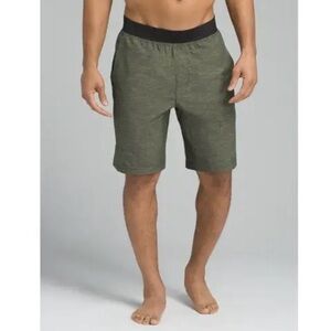 Prana Super Mojo Yoga Short Green Trek Men’s S